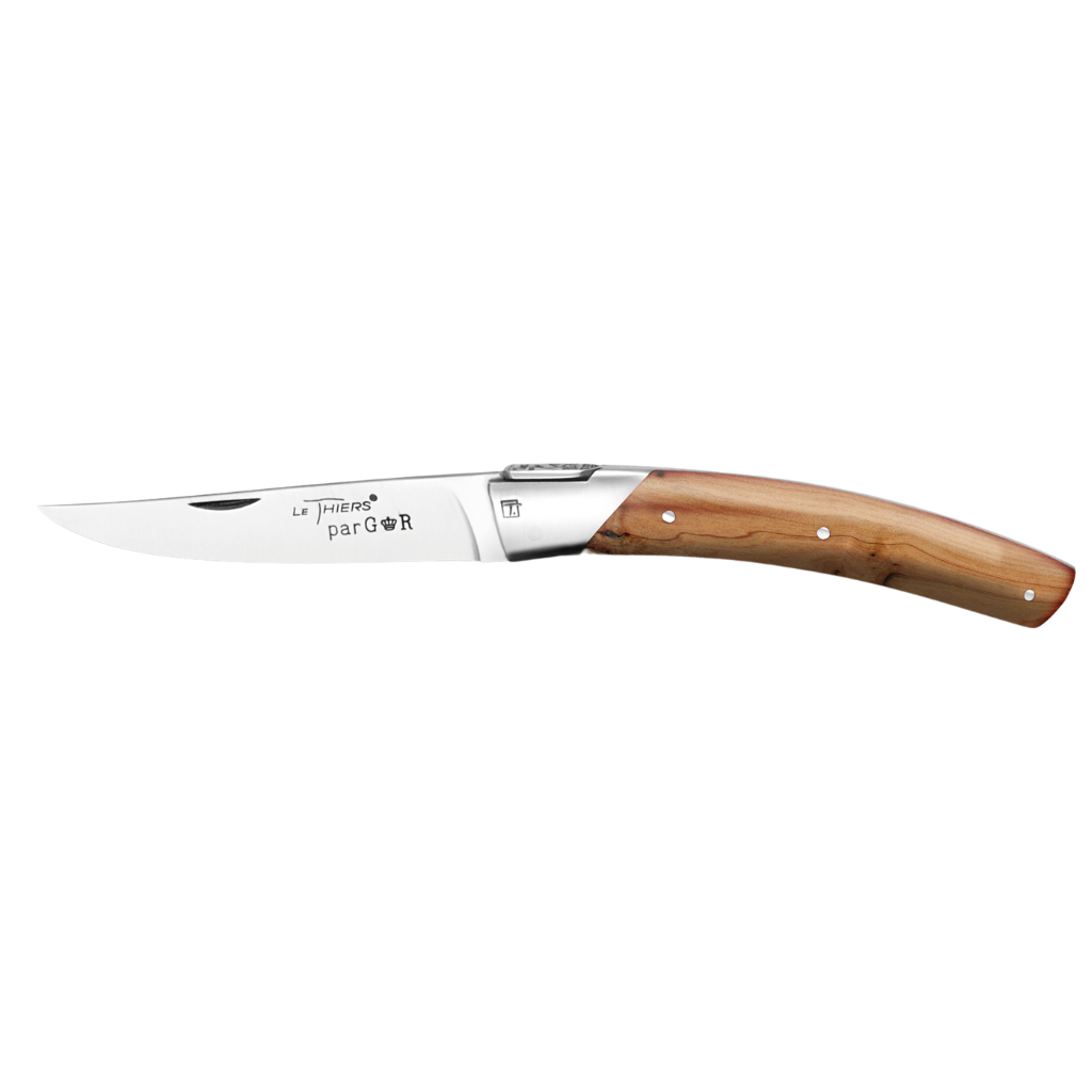 Thiers Issard Le Thiers Pocket Knife Juniper Wood Stainless Steel 11 cm.