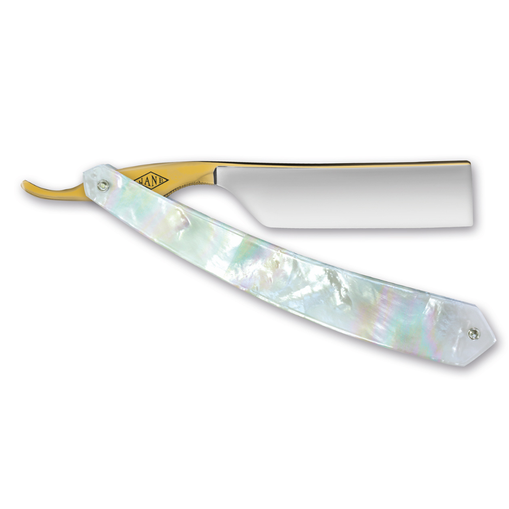 Thiers Issard &#39;Le Transatlantique&#39; Straight Razor 7/8&quot; Mother of Pearl Carbon Steel.