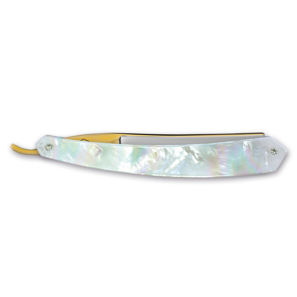 Thiers Issard &#39;Le Transatlantique&#39; Straight Razor 7/8&quot; Mother of Pearl Carbon Steel.