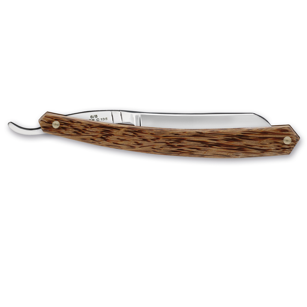 Thiers Issard Palmwood Straight Razor 6/8" Carbon Steel