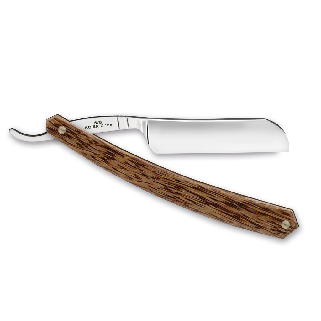 Thiers Issard Palmwood Straight Razor 6/8" Carbon Steel