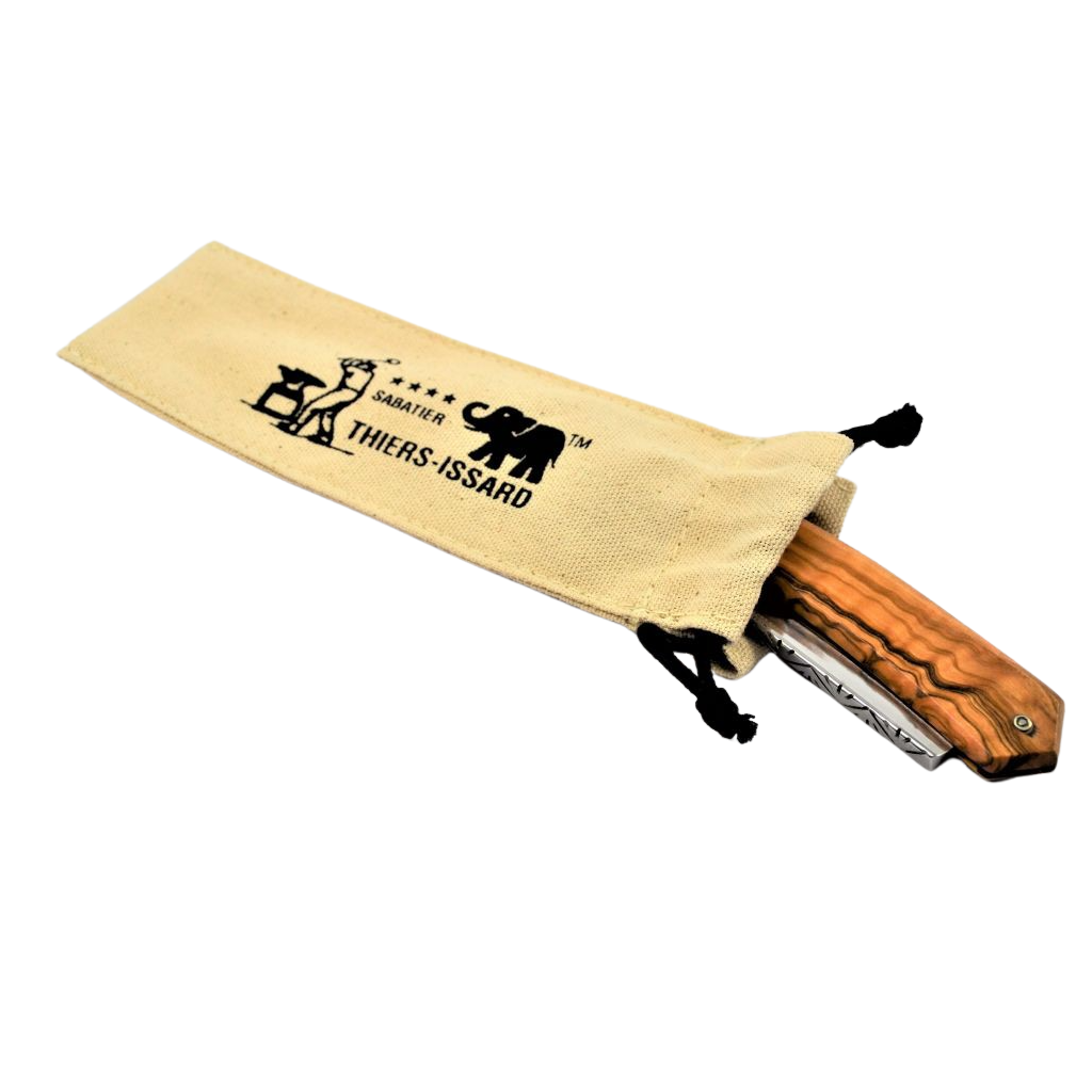 Thiers Issard Raw Unbleached Cotton Pouch for Straight Razors