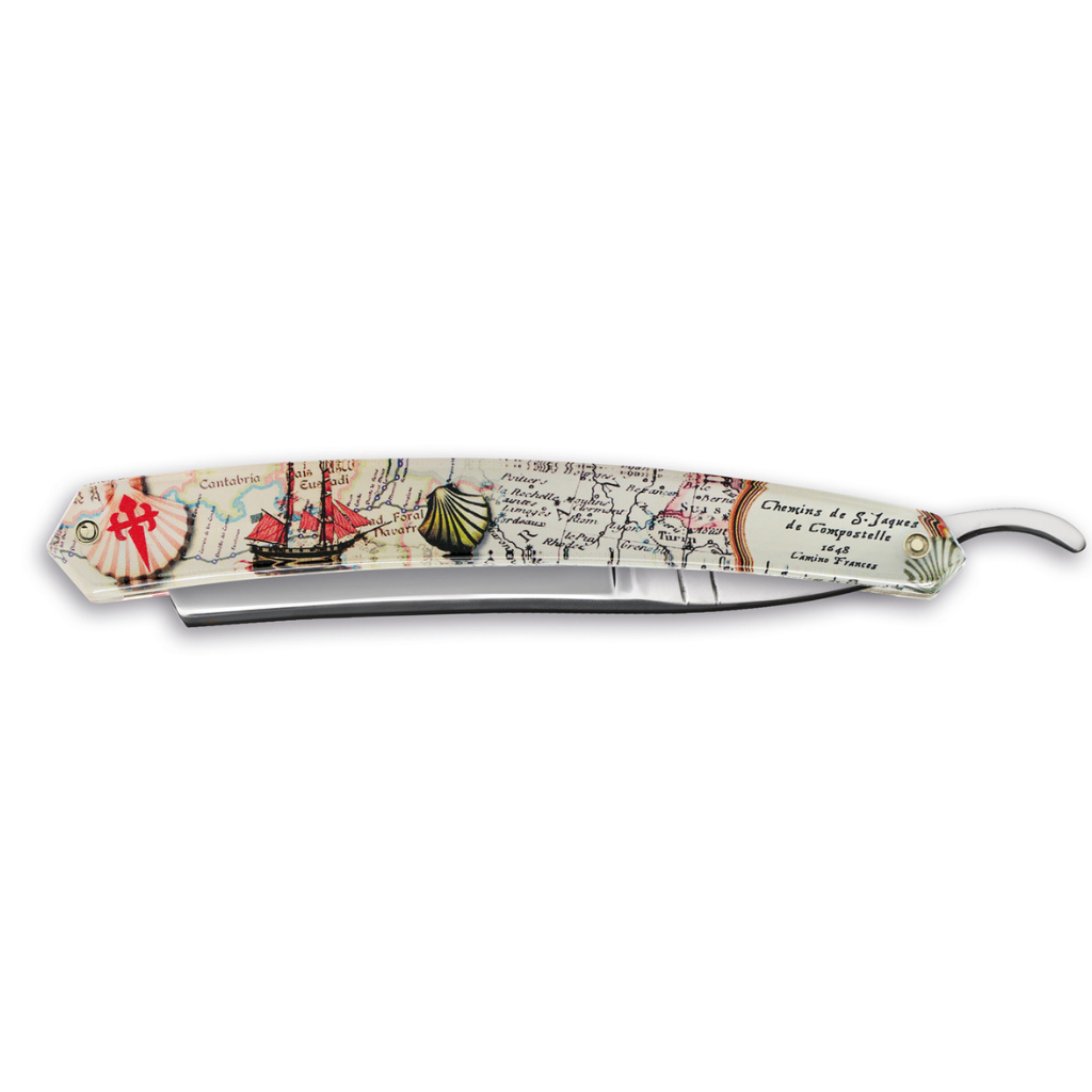 Thiers Issard Santiago De Compostela Straight Razor 5/8&quot; Resin Carbon Steel.