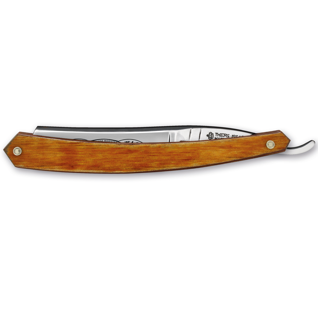 Thiers Issard &#39;Best Sheffield Silver Steel&#39; Fox and Rooster Straight Razor 6/8&quot; Orange Stamina Carbon Steel.