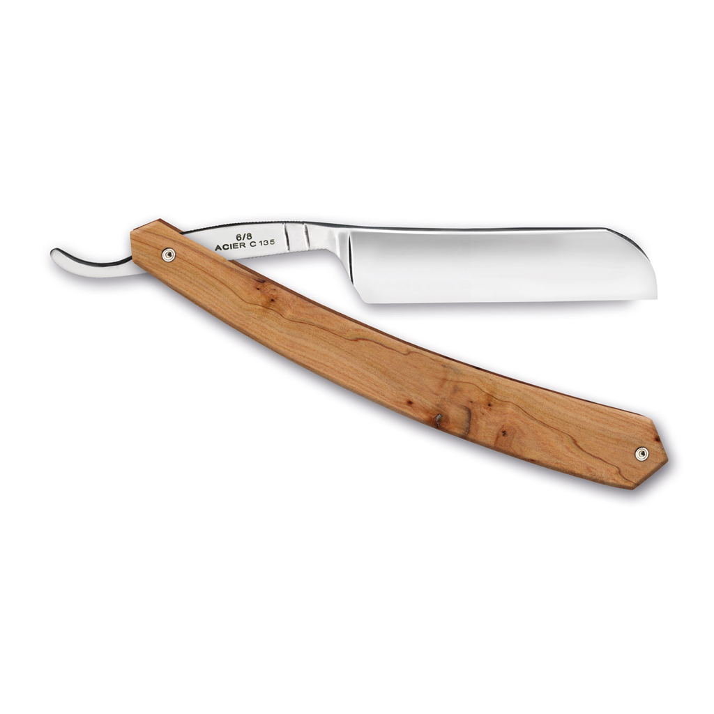 Thiers Issard 'Spartacus' Straight Razor 6/8" Juniper Carbon Steel