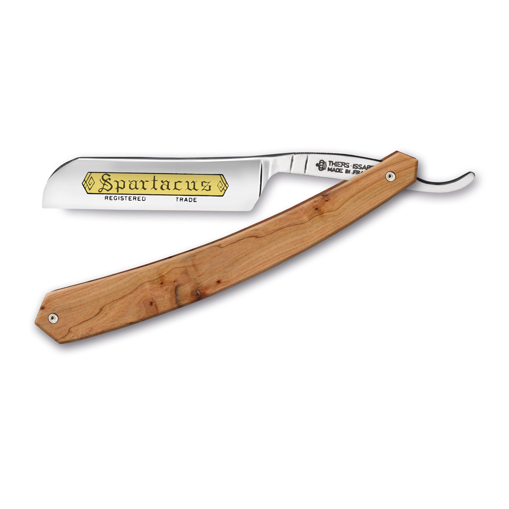 Thiers Issard 'Spartacus' Straight Razor 6/8" Juniper Carbon Steel