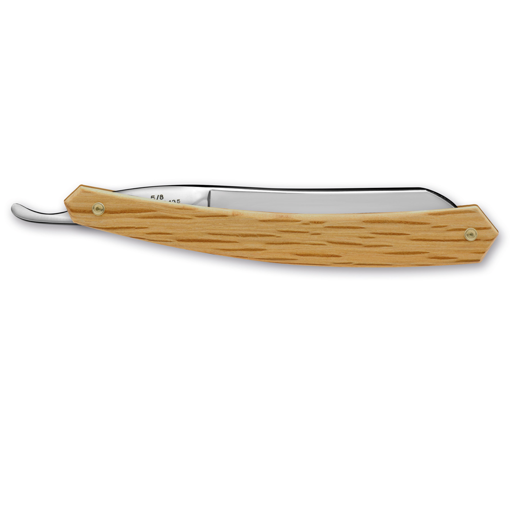 Thiers Issard Spotted Oak Straight Razor 5/8&quot; Carbon Steel