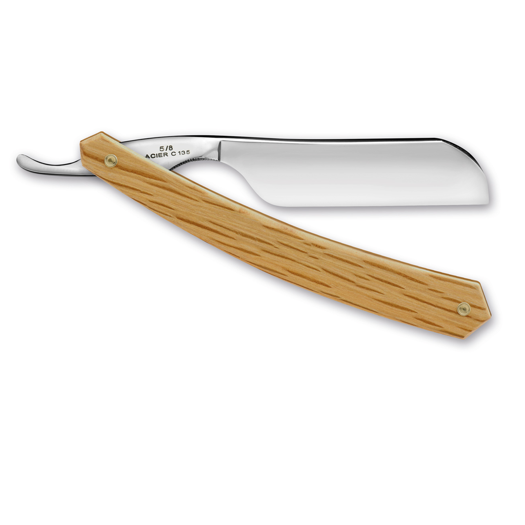 Thiers Issard Spotted Oak Straight Razor 5/8&quot; Carbon Steel