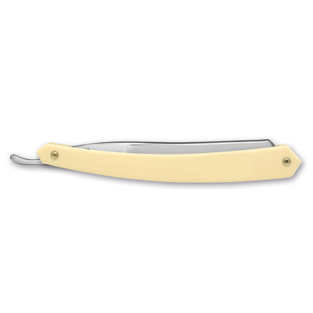 Thiers Issard &#39;Spartacus&#39; Straight Razor 5/8&quot; White Resin Carbon Steel.