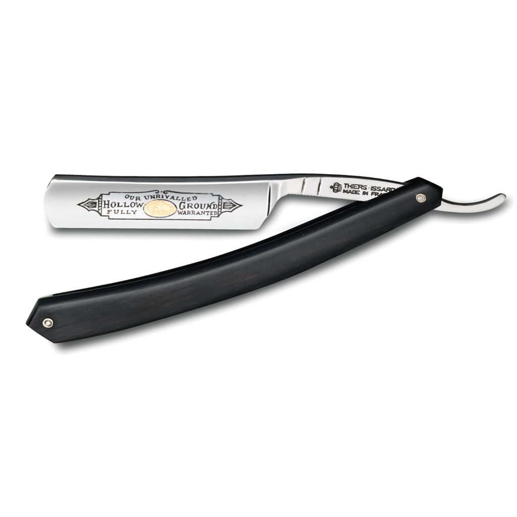 Thiers Issard &#39;Bison&#39; Straight Razor 5/8&quot; Ebony Carbon Steel