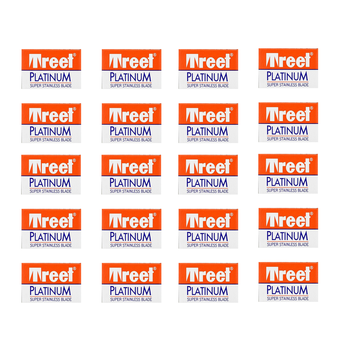 Treet Platinum Safety Razor Blades (200 Pack).