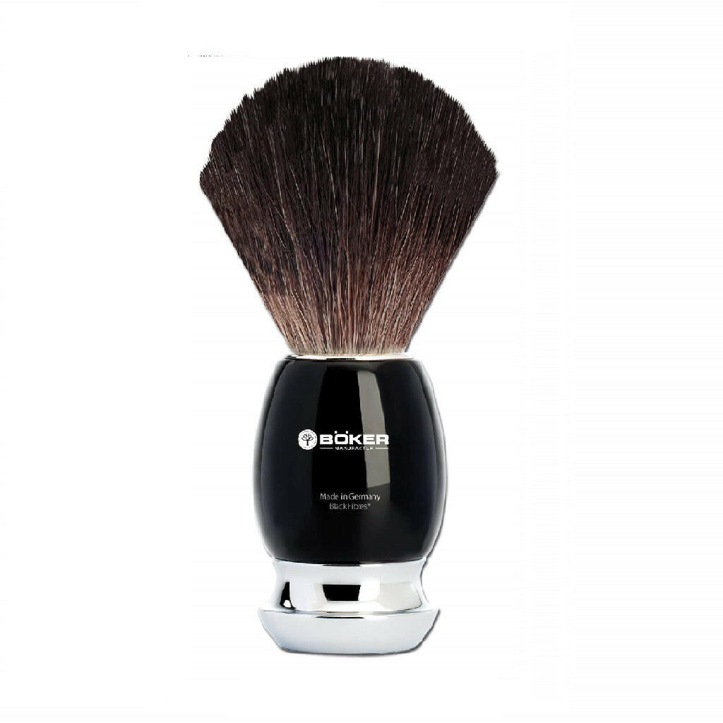 Boker Prescious Resin Classic Black Shaving Brush